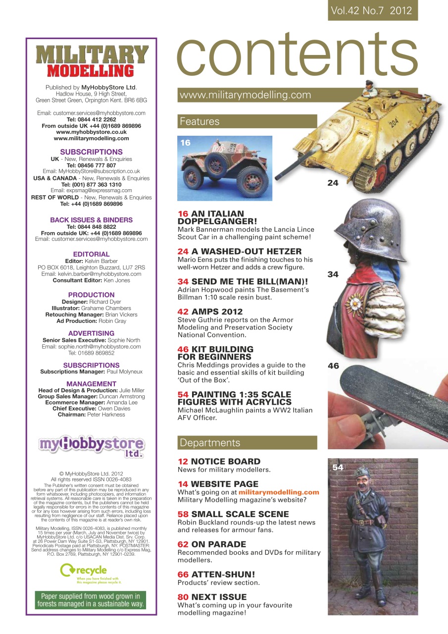 Military Modelling International Magazine Preview Pages