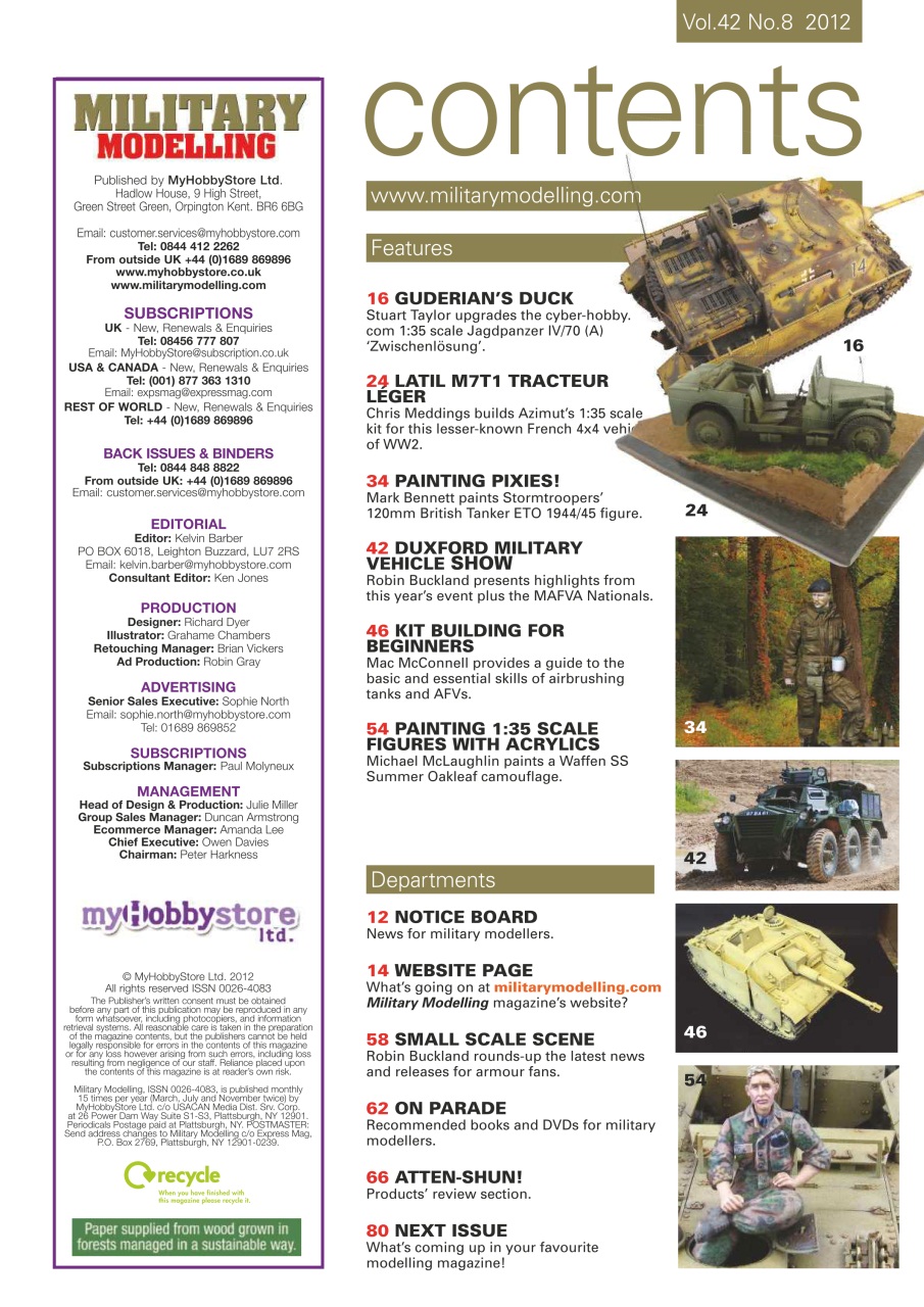 Military Modelling International Magazine Preview Pages