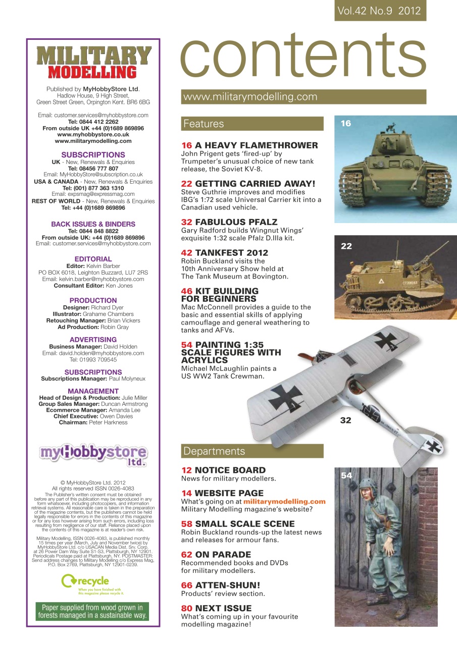 Military Modelling International Magazine Preview Pages