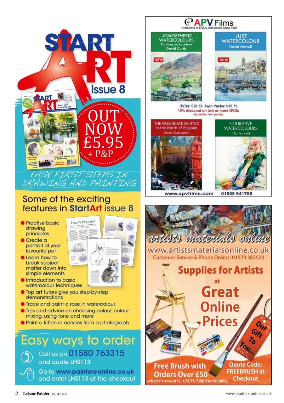 Leisure Painter & The Artist Preview Pages