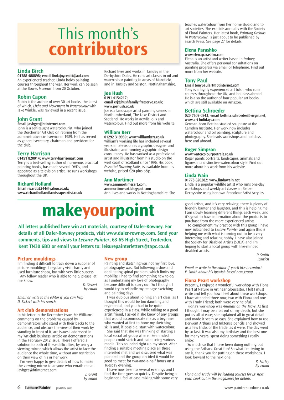 Leisure Painter & The Artist Preview Pages