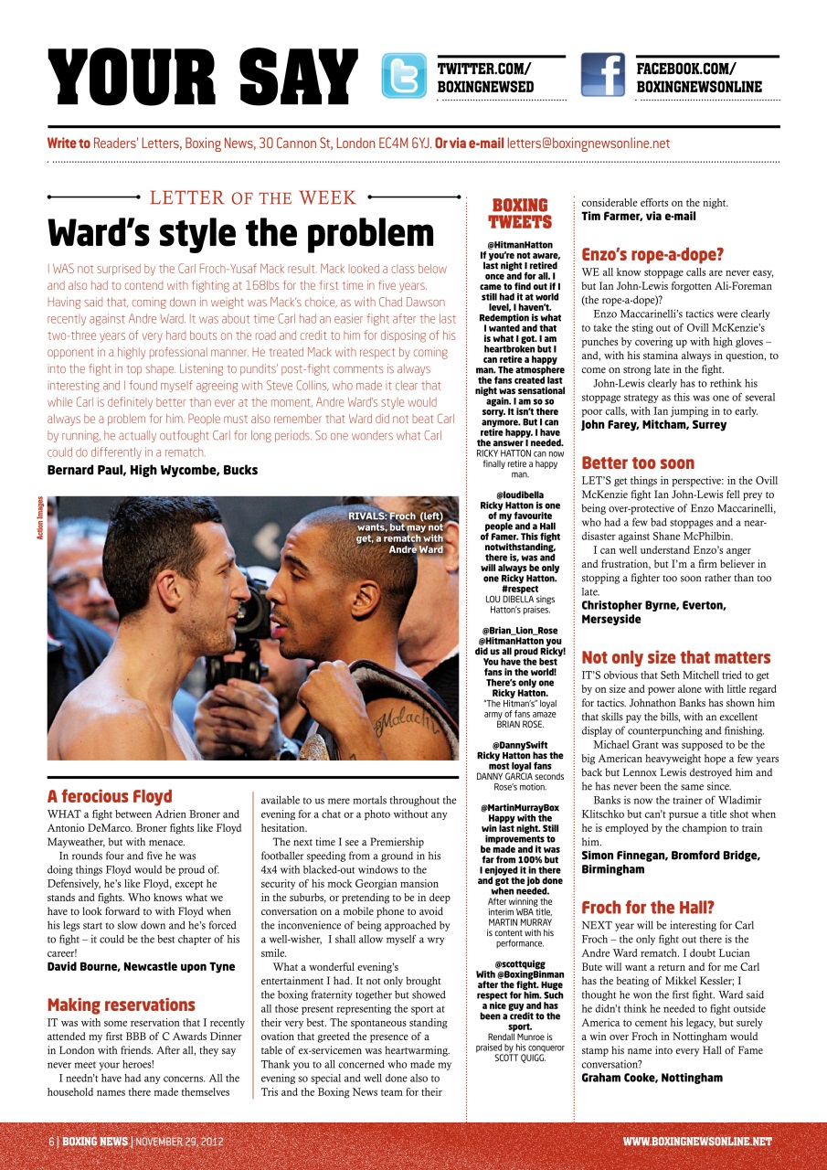 Boxing News Preview Pages
