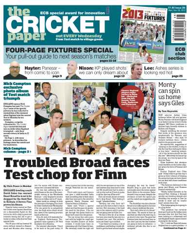 The Cricket Paper issue 28th November 2012