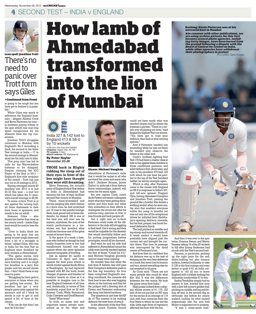 The Cricket Paper Preview Pages