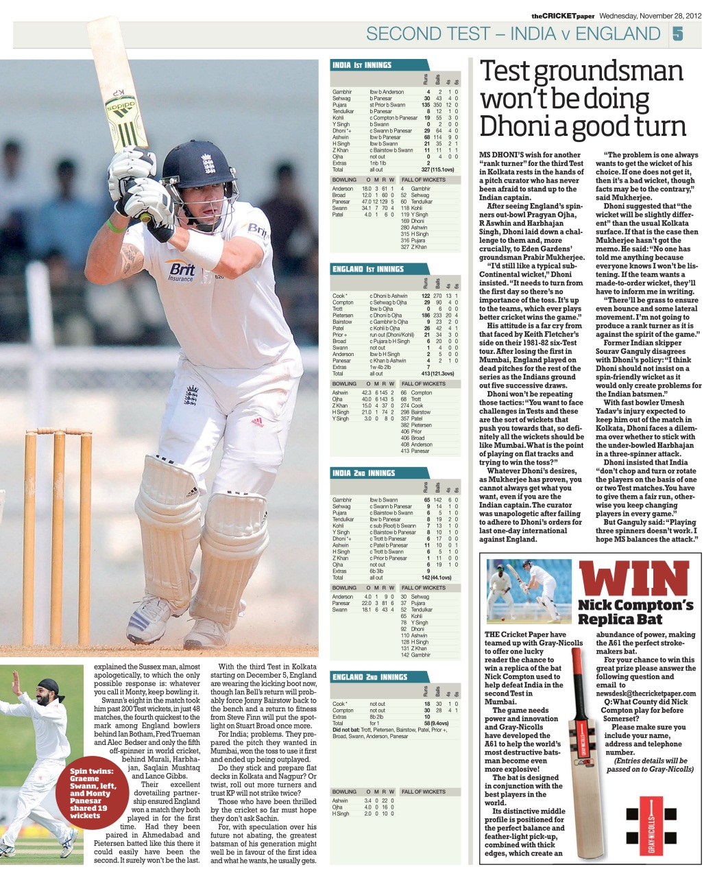 The Cricket Paper Preview Pages