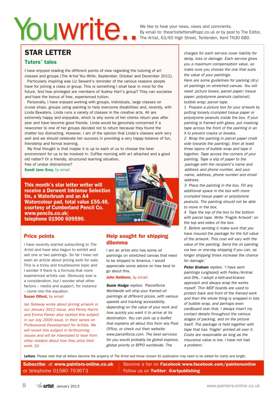 The Artist Preview Pages