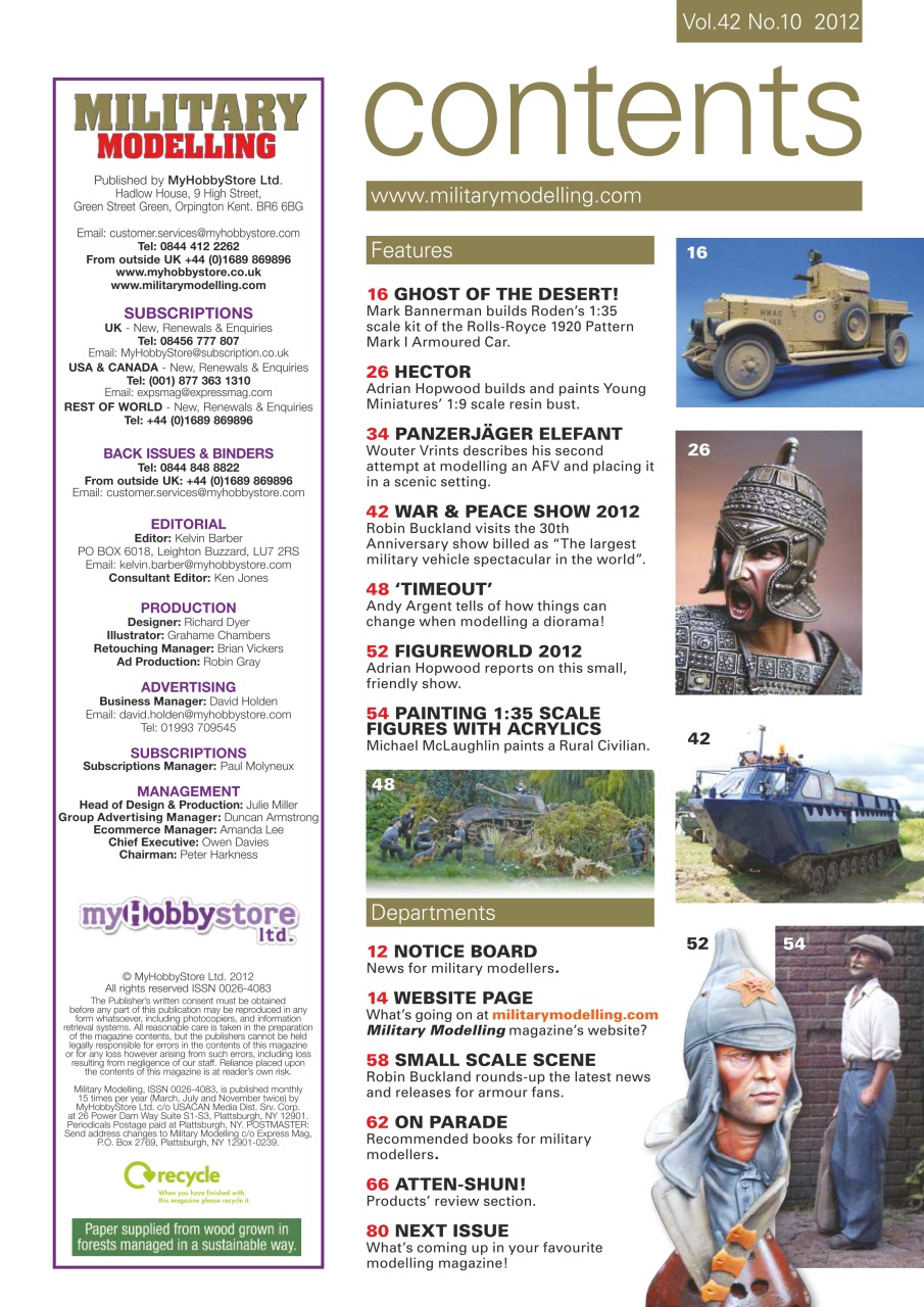 Military Modelling International Magazine Preview Pages