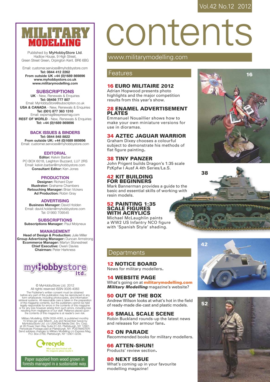 Military Modelling International Magazine Preview Pages