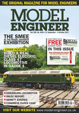 Model Engineer issue Vol. 209 No. 4439