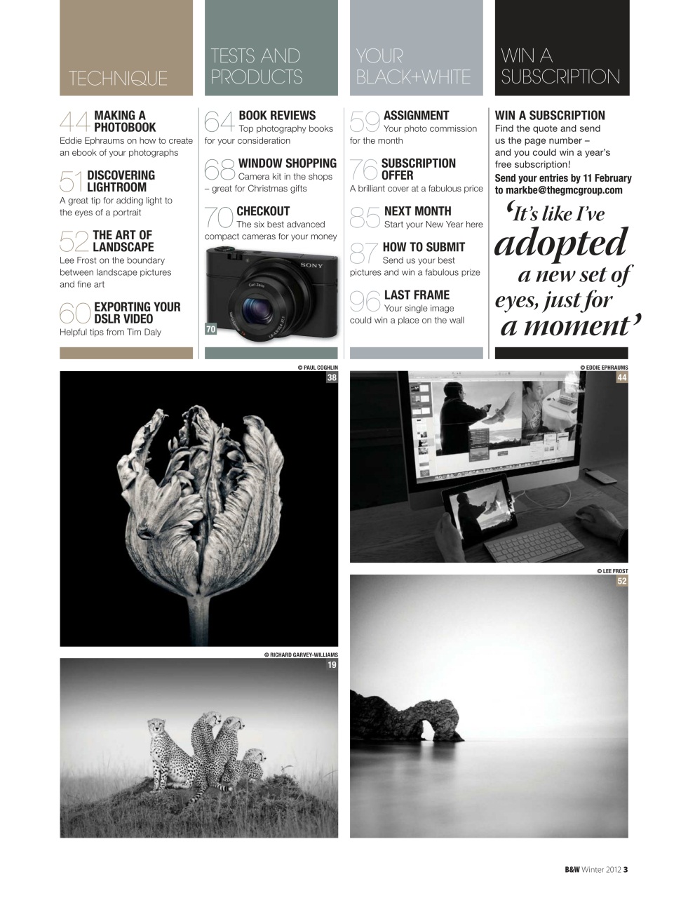 Black+White Photography Preview Pages