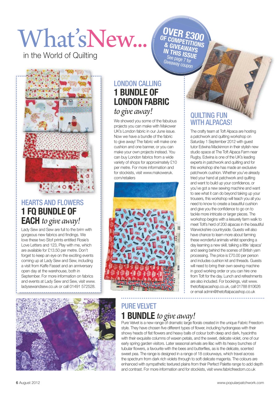 Popular Patchwork Magazine Preview Pages