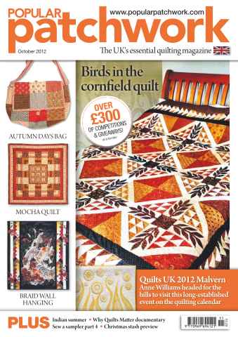 Popular Patchwork Magazine issue October 2012