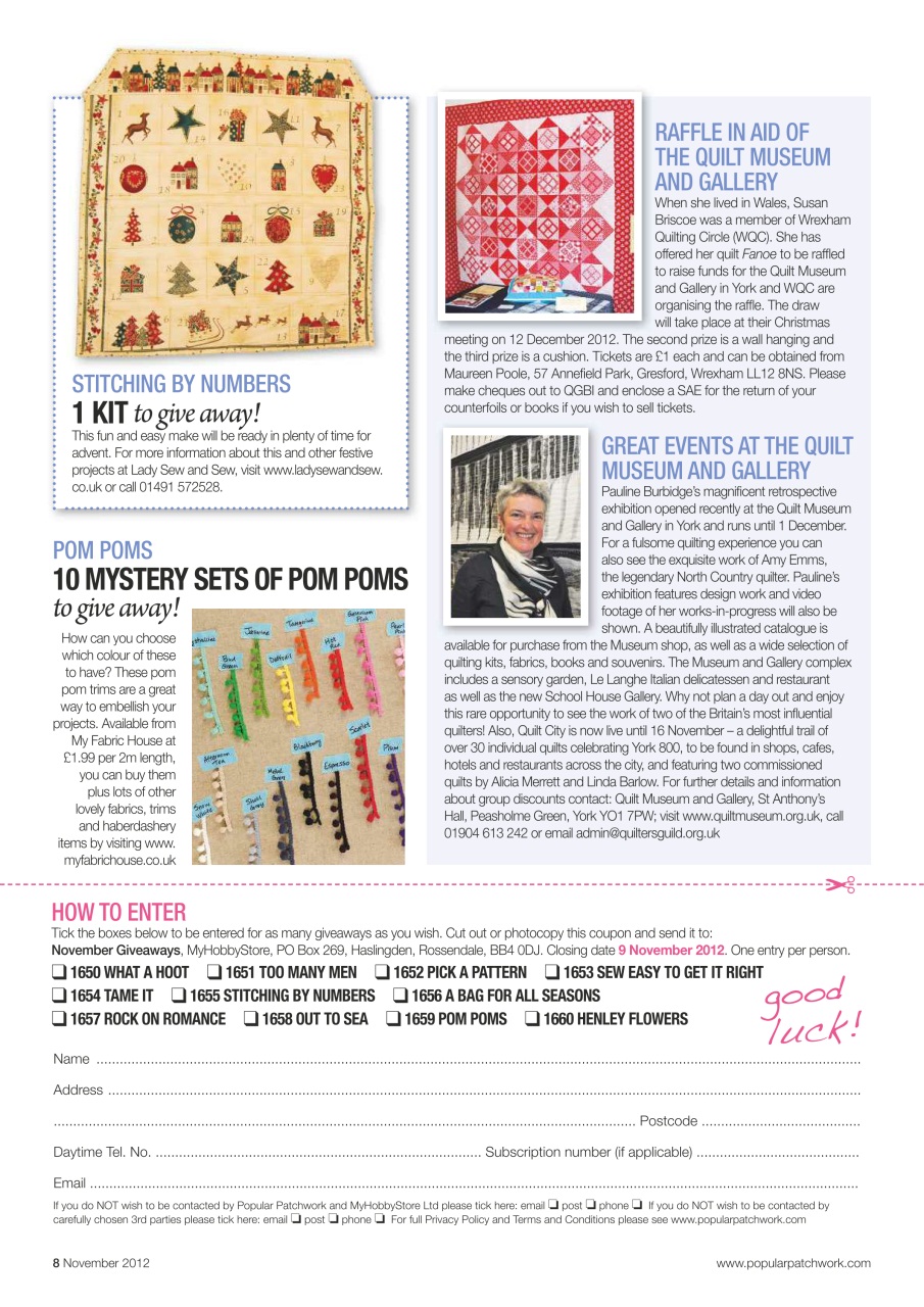 Popular Patchwork Magazine Preview Pages