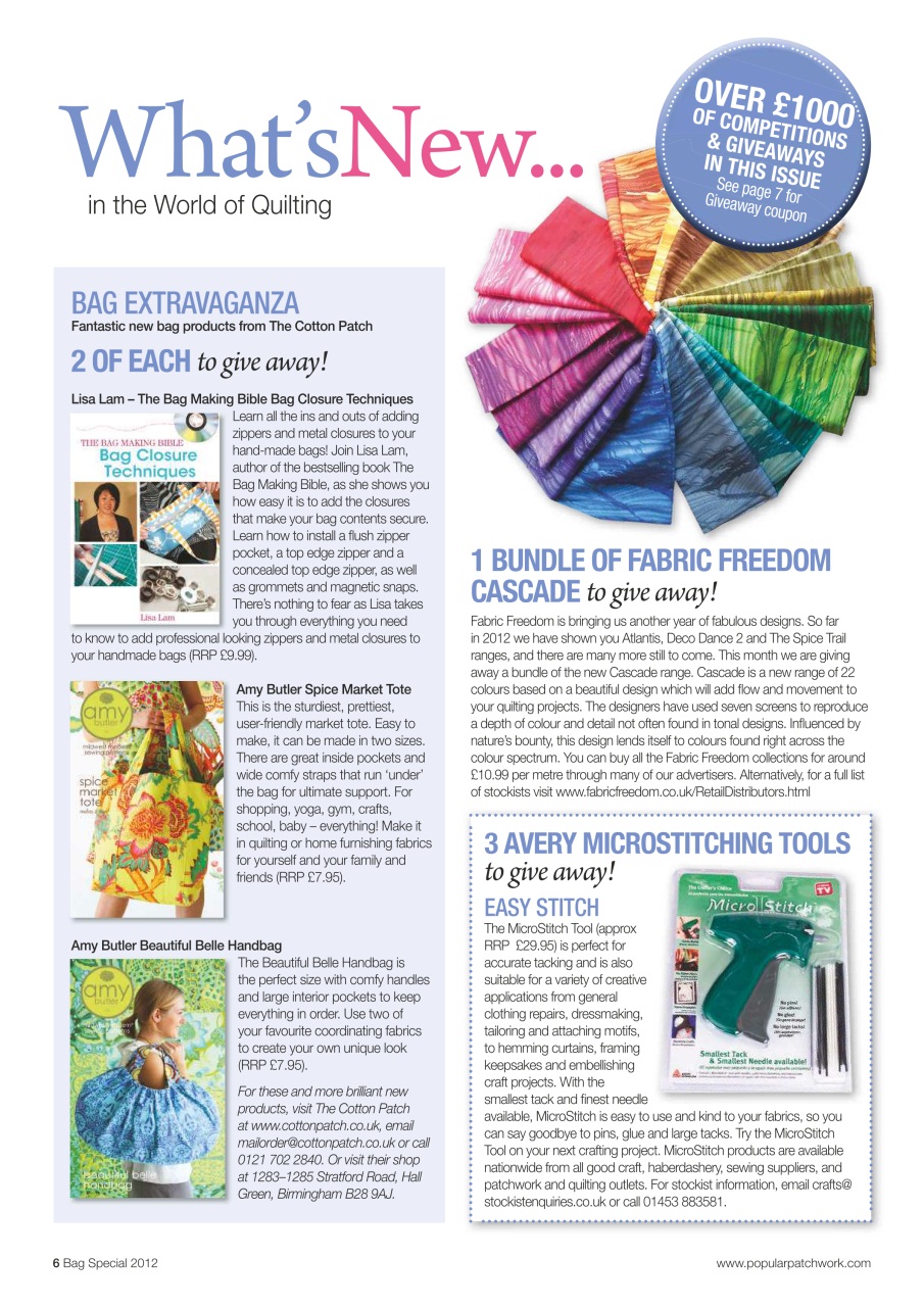 Popular Patchwork Magazine Preview Pages