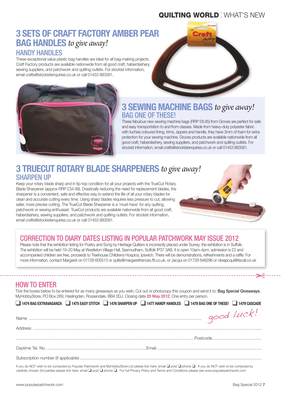 Popular Patchwork Magazine Preview Pages