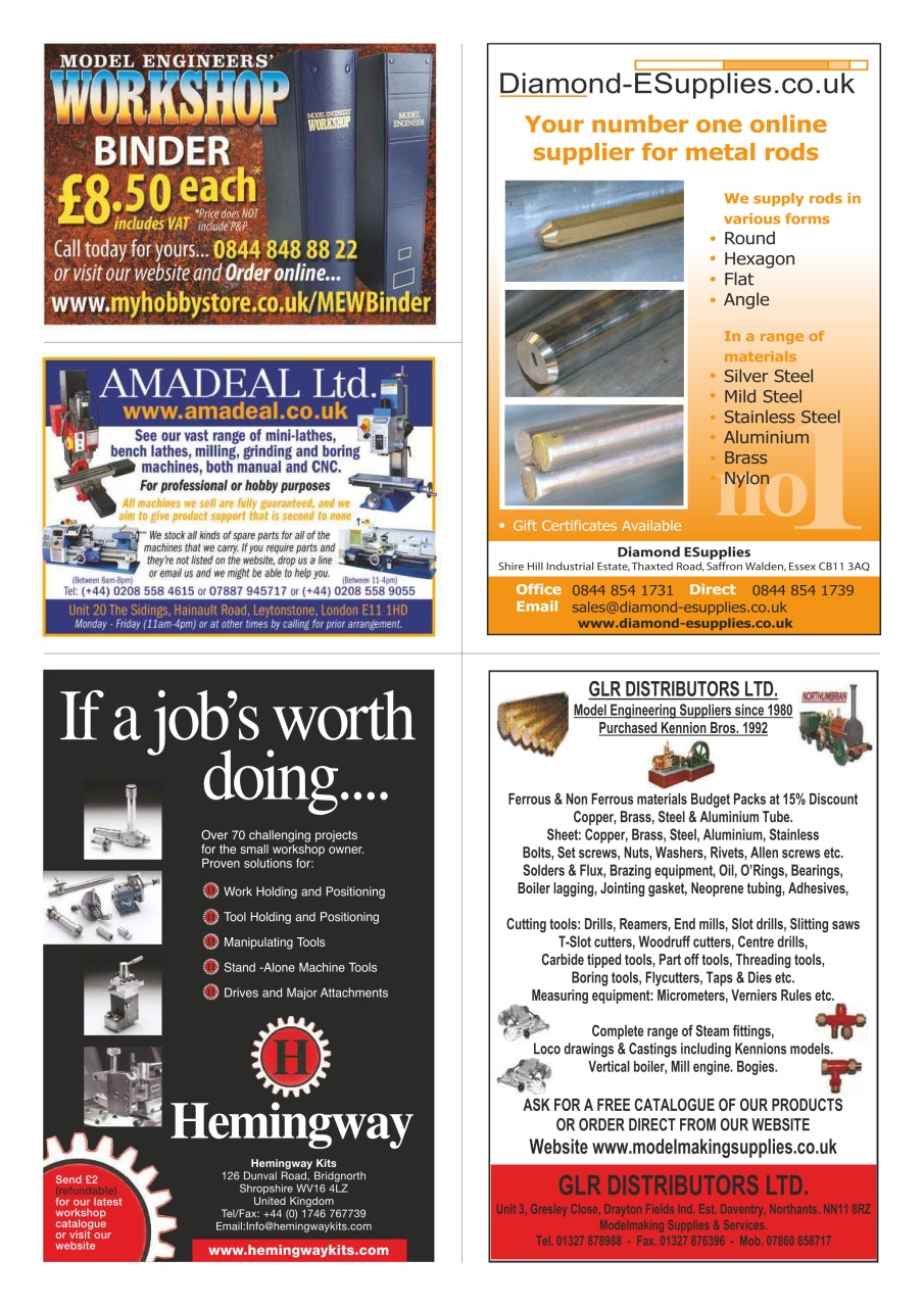 Model Engineer & Workshop Magazine Preview Pages