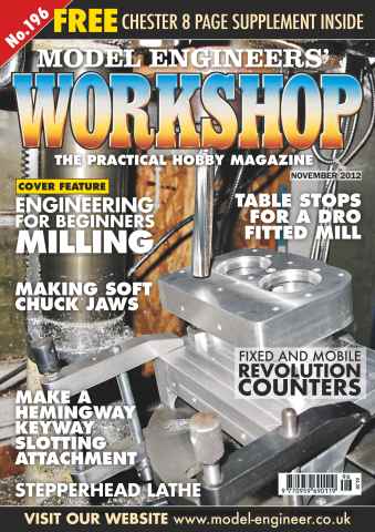 Model Engineer & Workshop Magazine issue November 2012