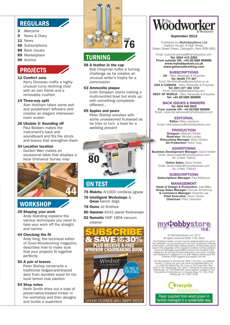 The Woodworker Magazine Preview Pages
