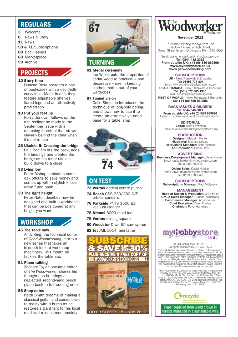 The Woodworker Magazine Preview Pages