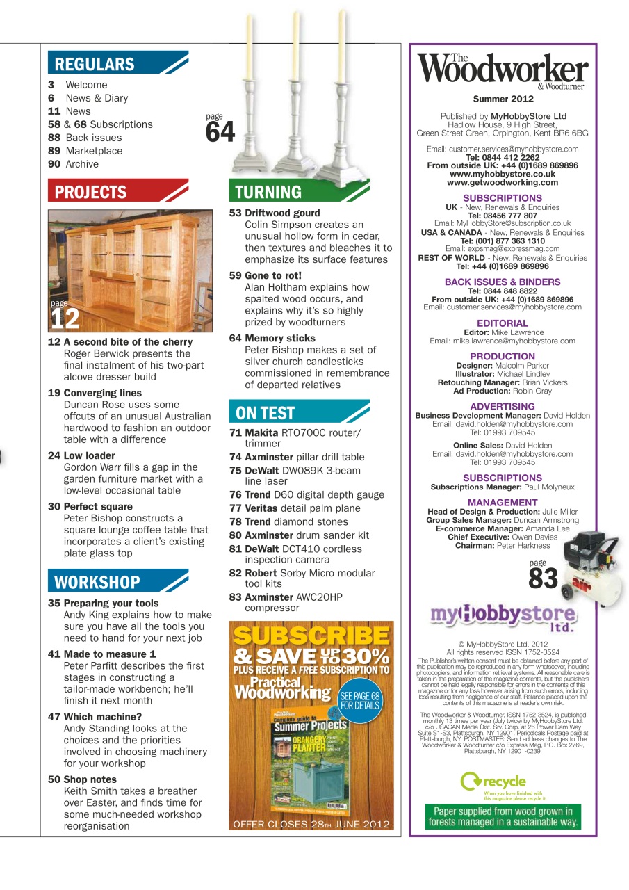 The Woodworker Magazine Preview Pages