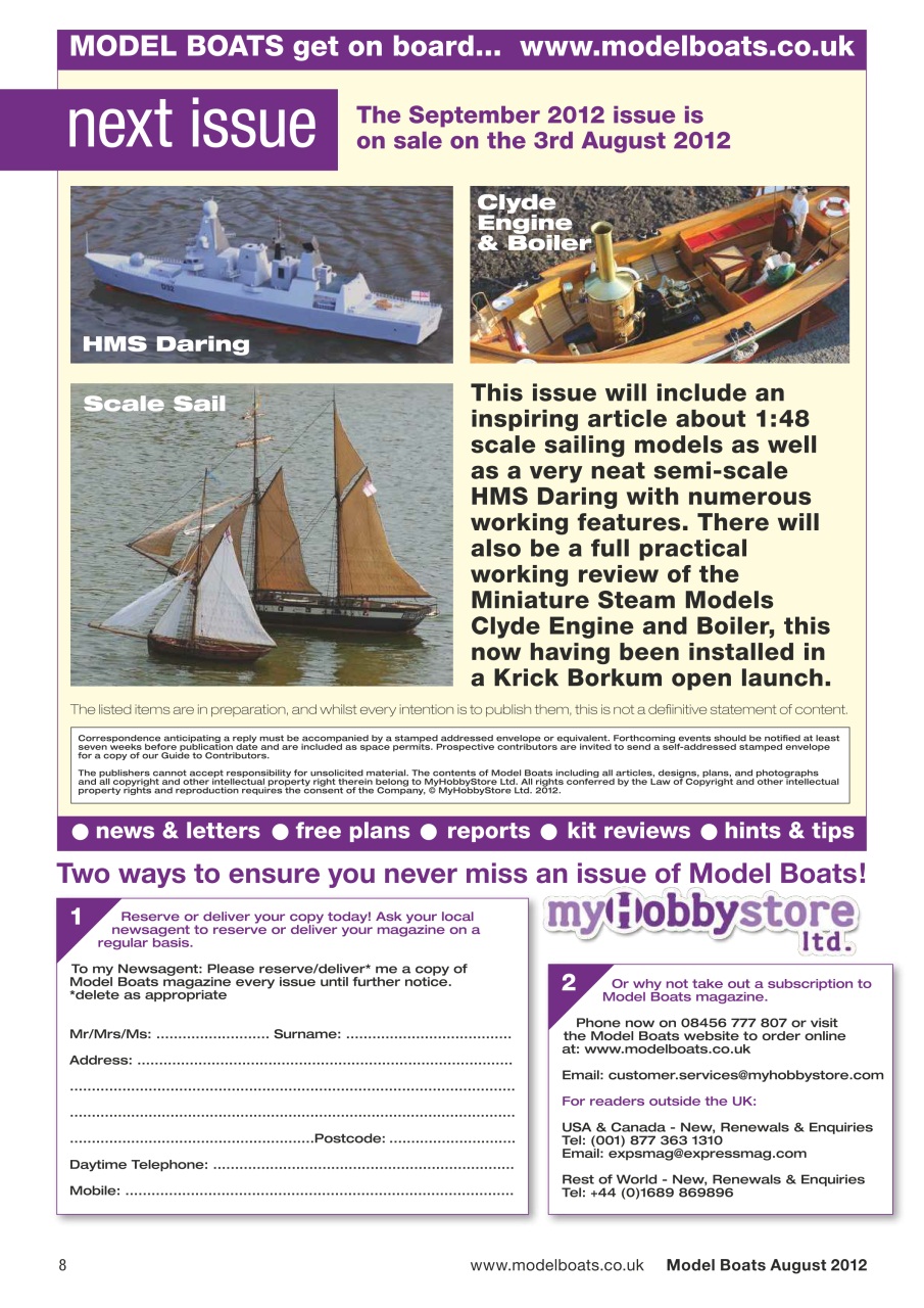 Model Boats Preview Pages