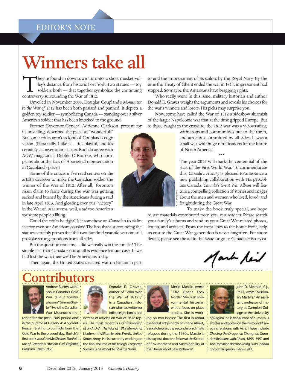 Canada's History Preview Pages