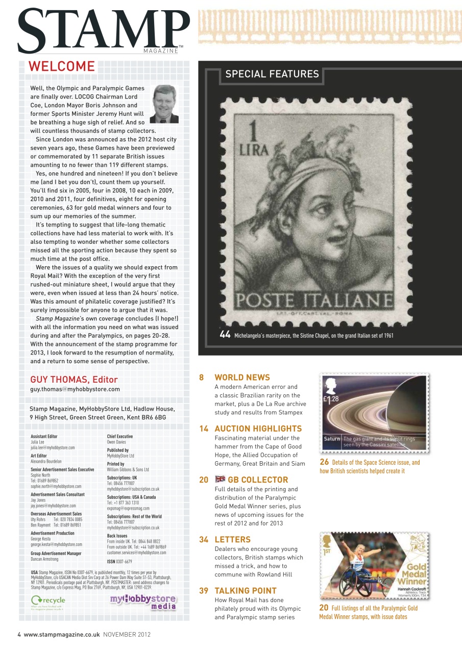 Stamp Magazine Preview Pages