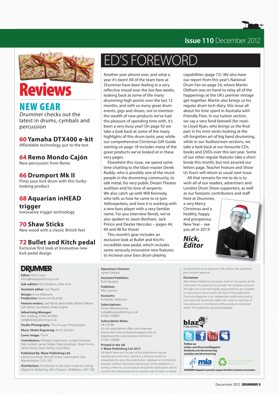 iDrum magazine: Never miss a beat Preview Pages