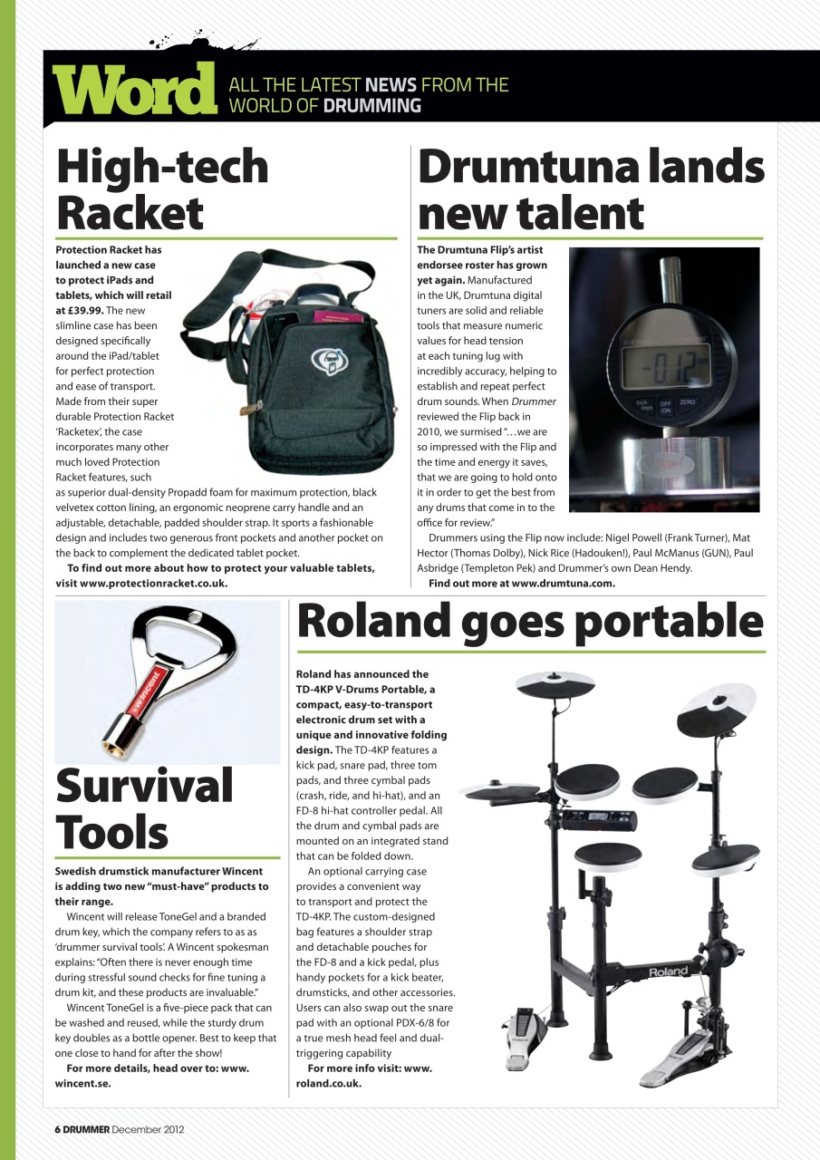 iDrum magazine: Never miss a beat Preview Pages