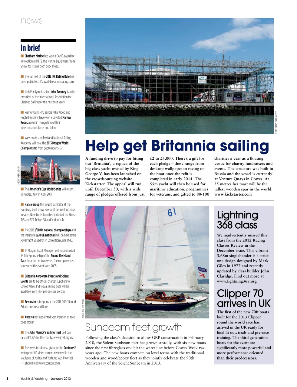 Yachts & Yachting Preview Pages