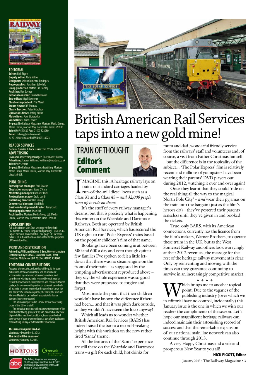 Railway Magazine Preview Pages