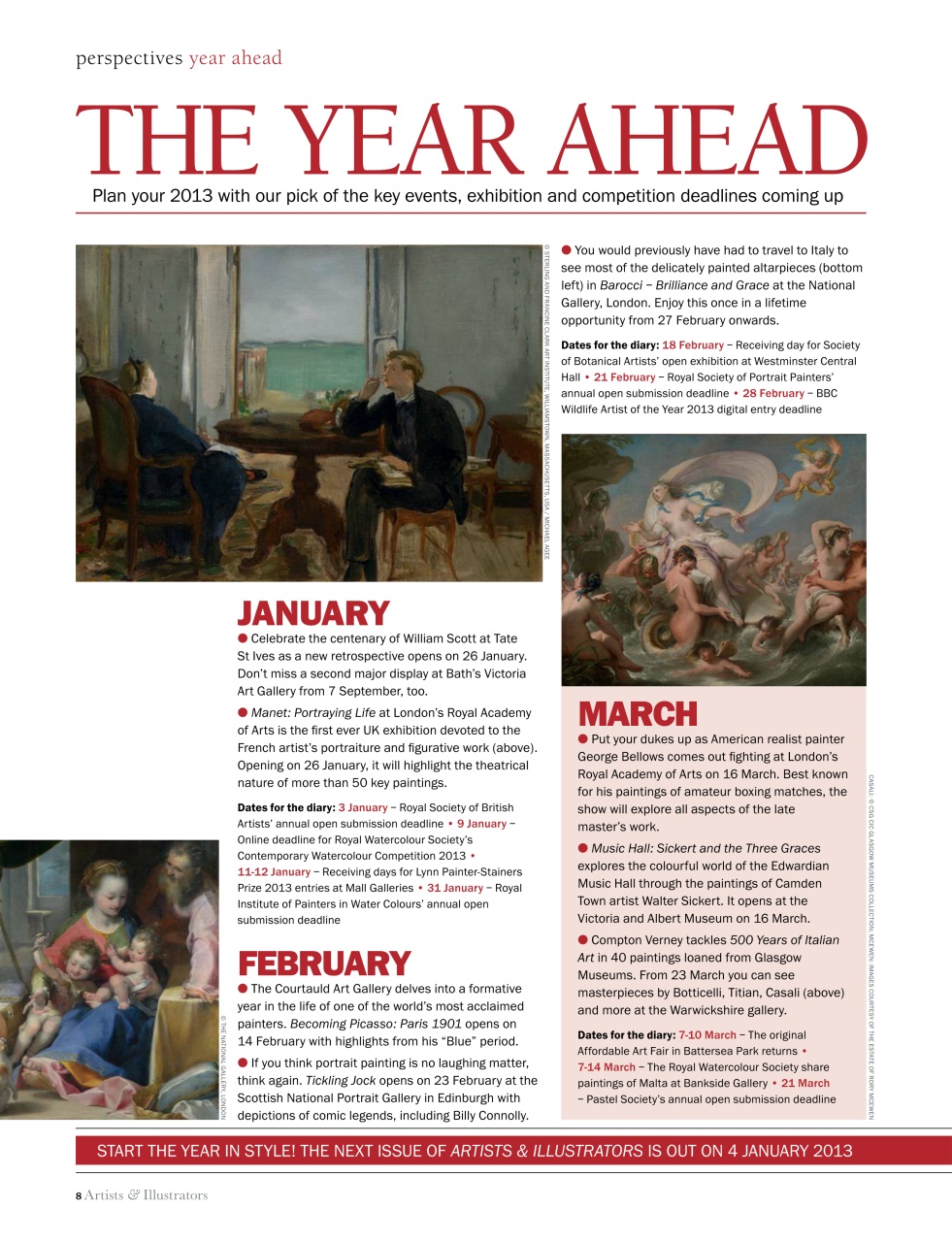 Artists & Illustrators Preview Pages