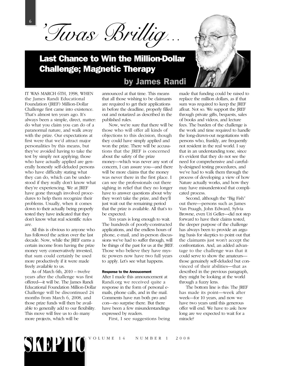 Skeptic Preview Pages