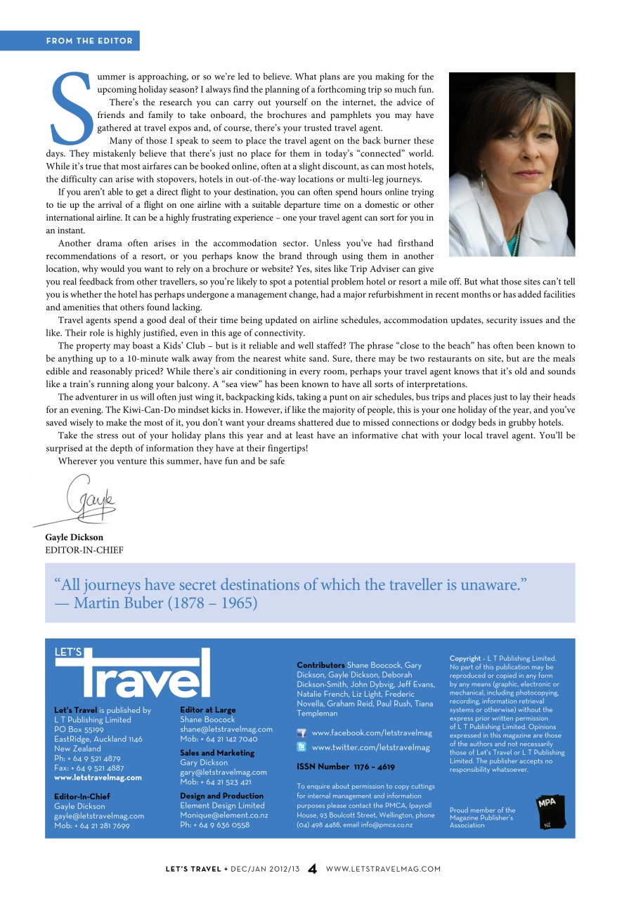 Let’s Travel Preview Pages