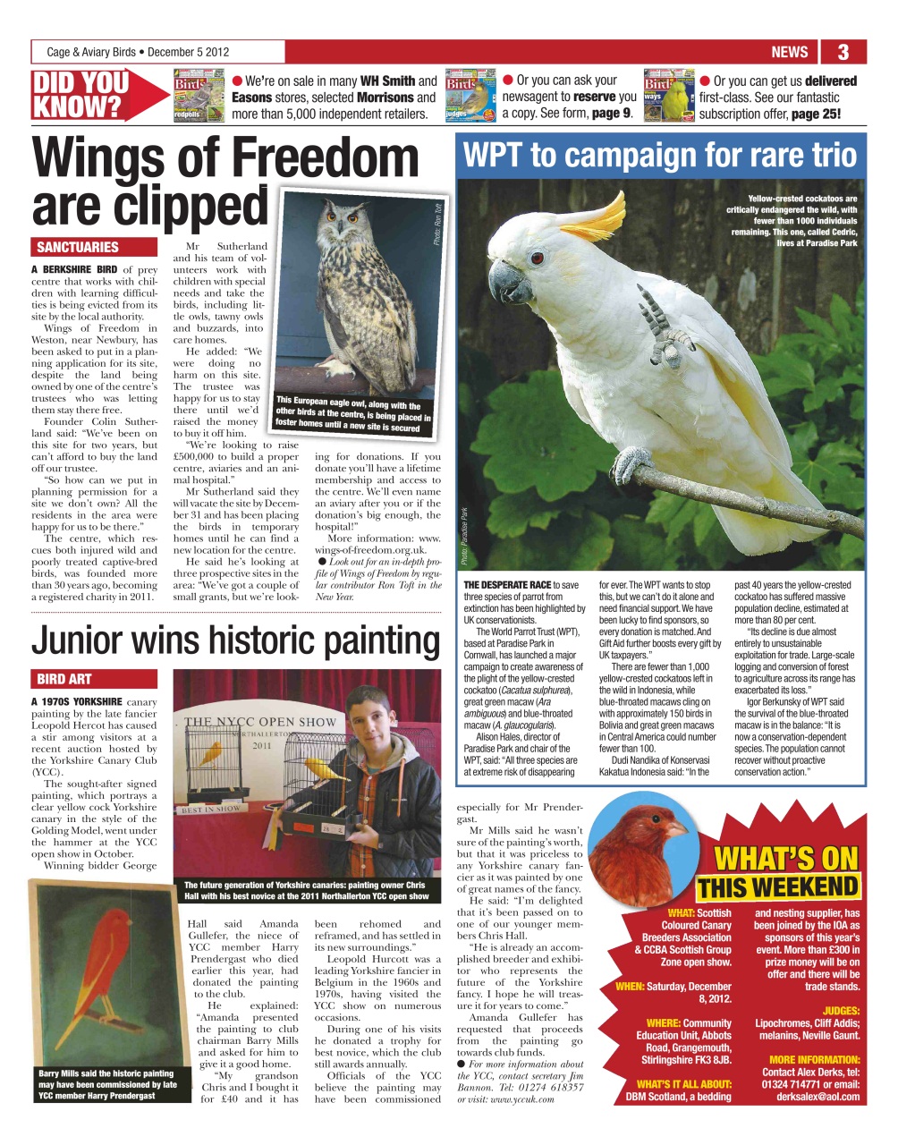 Cage & Aviary Birds Preview Pages