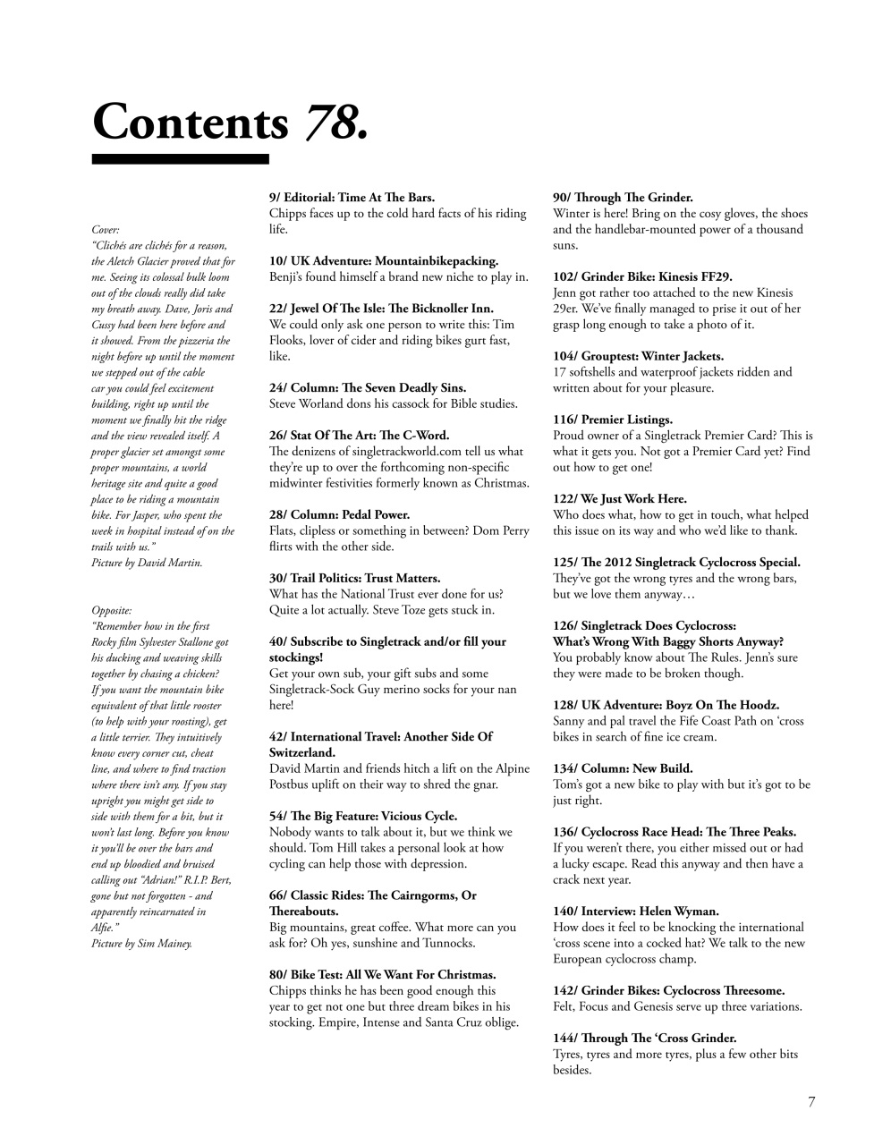 Singletrack Preview Pages