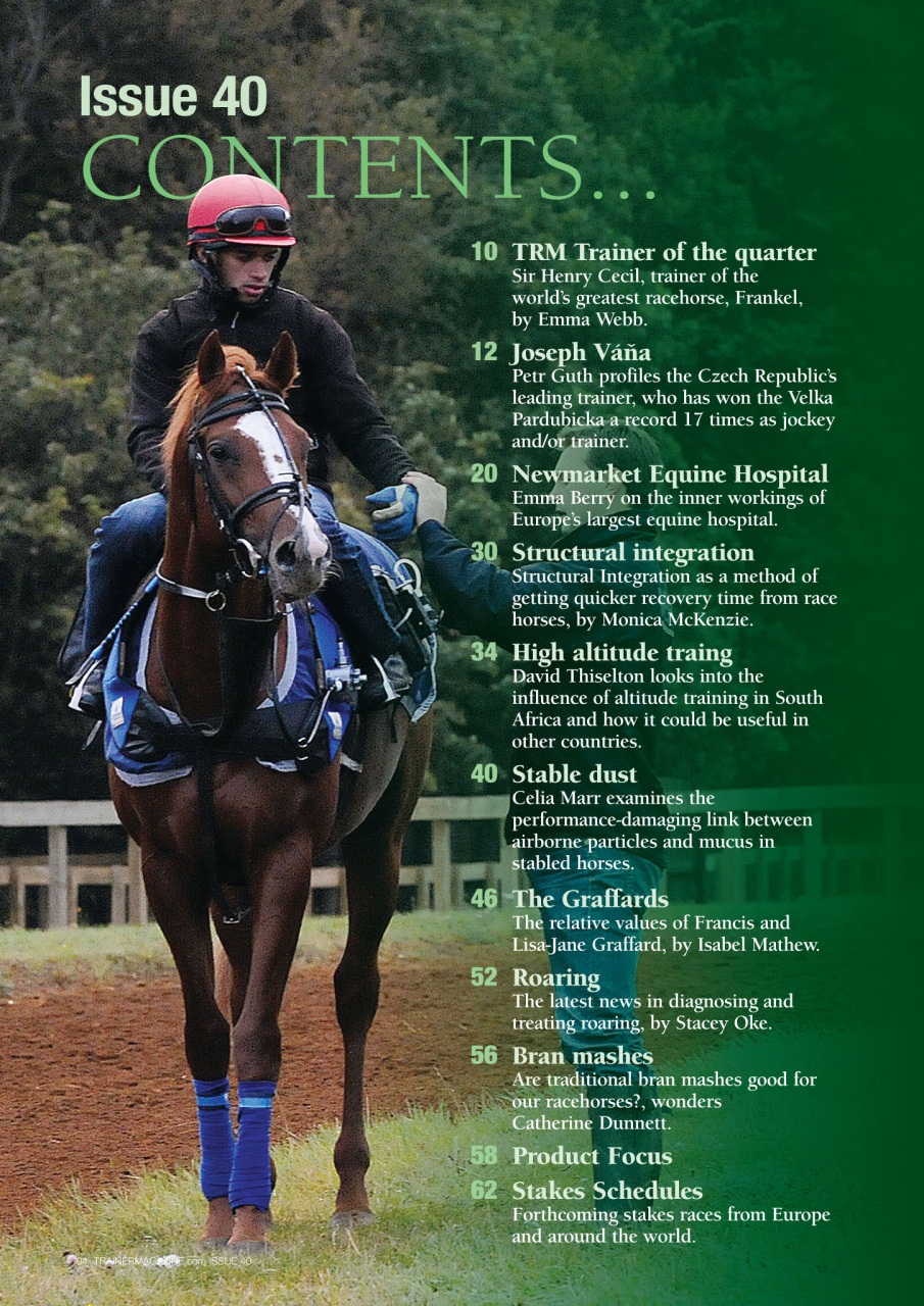 European Trainer Magazine - horse racing Preview Pages