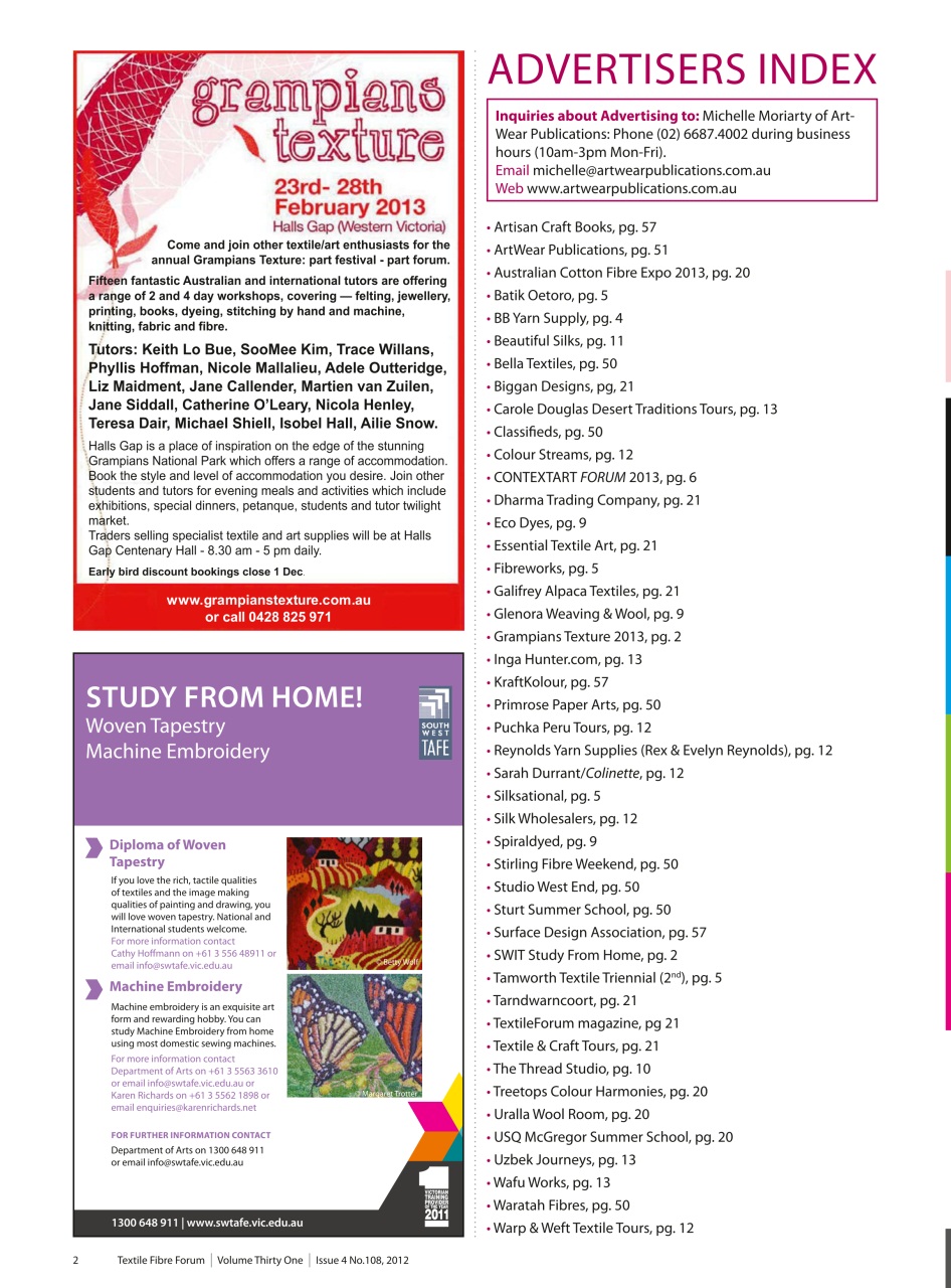 Textile Fibre Forum Preview Pages