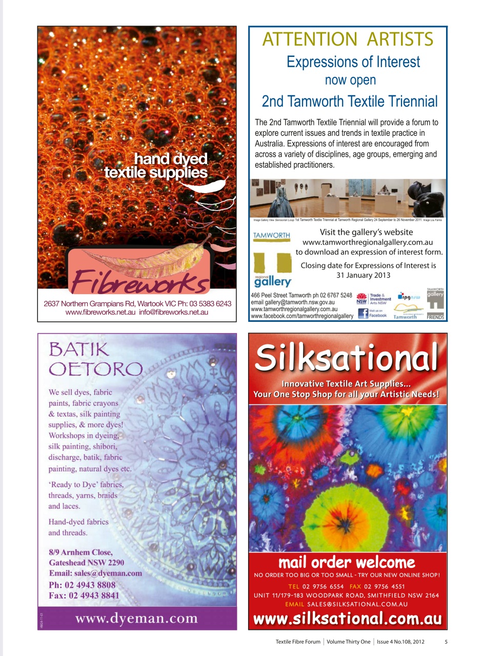 Textile Fibre Forum Preview Pages
