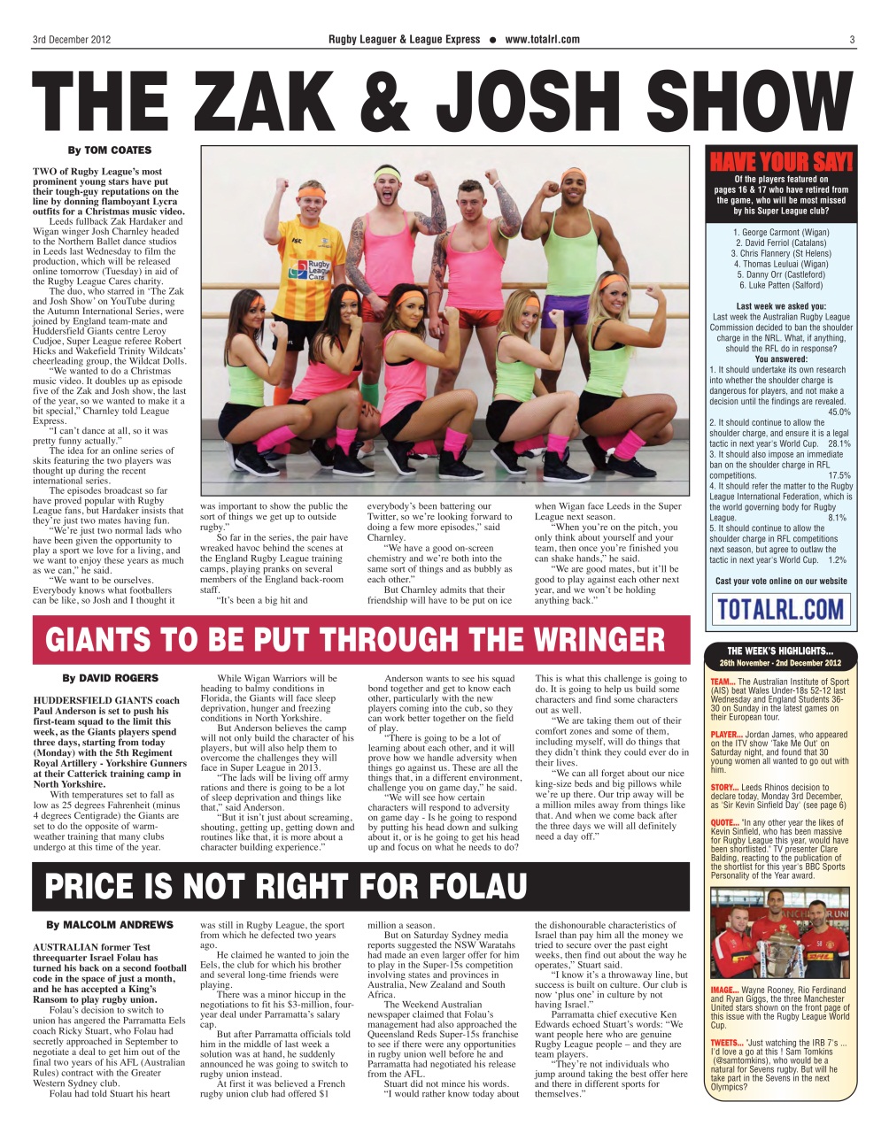 League Express Preview Pages