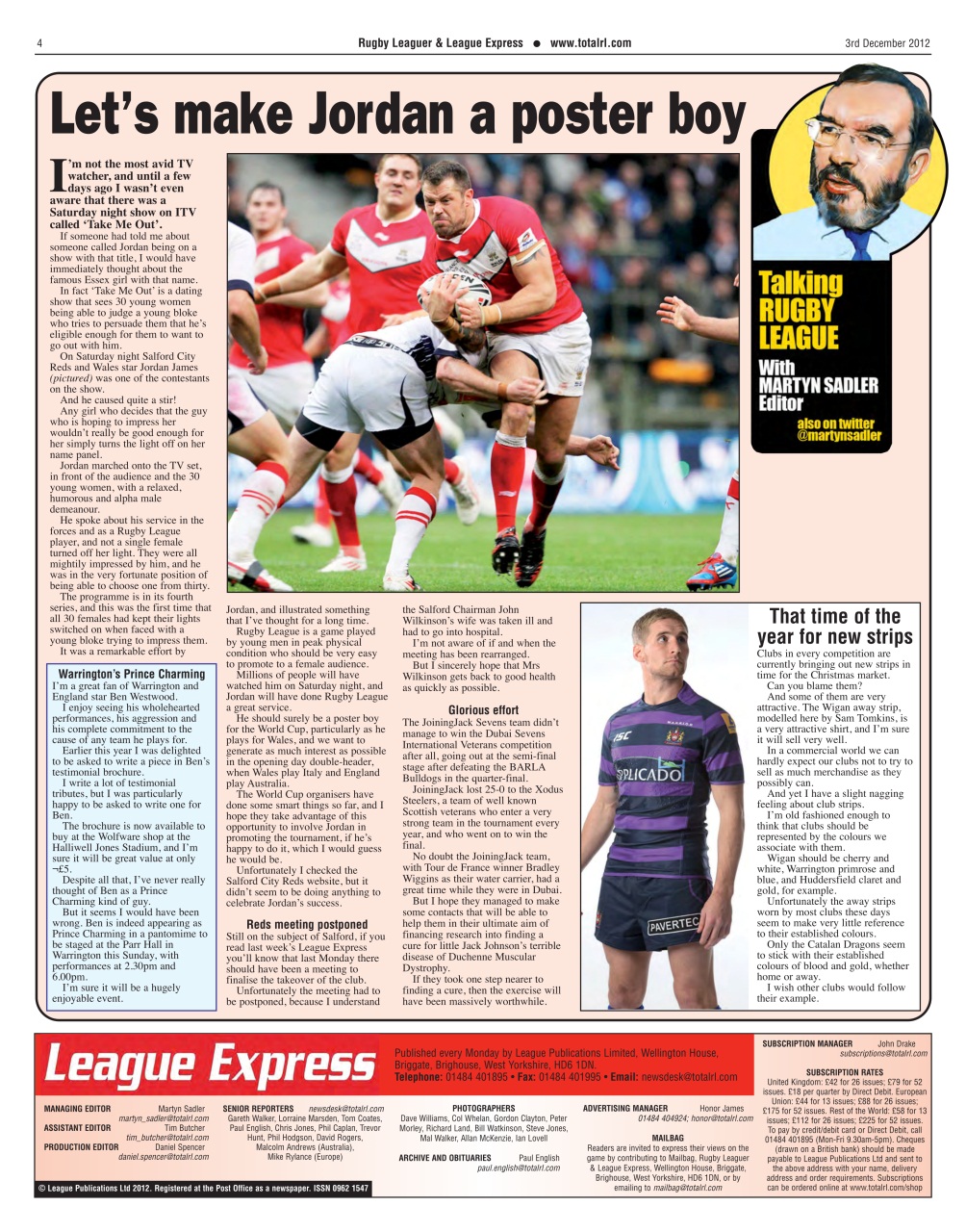 League Express Preview Pages