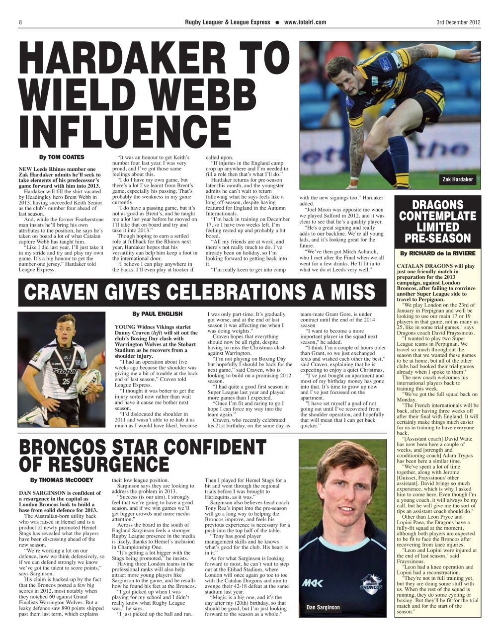 League Express Preview Pages