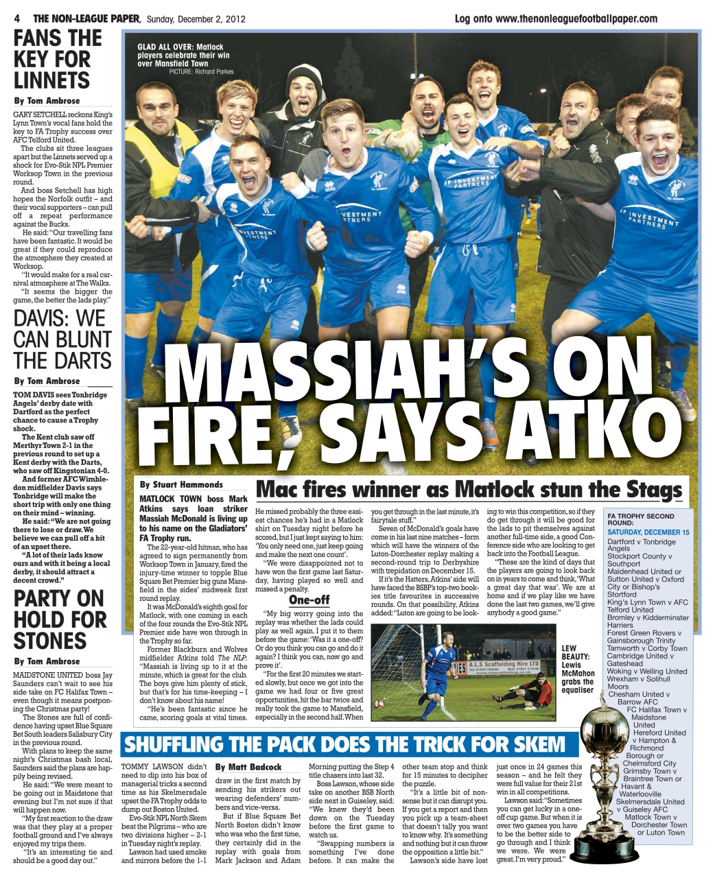 The Non-League Football Paper Preview Pages