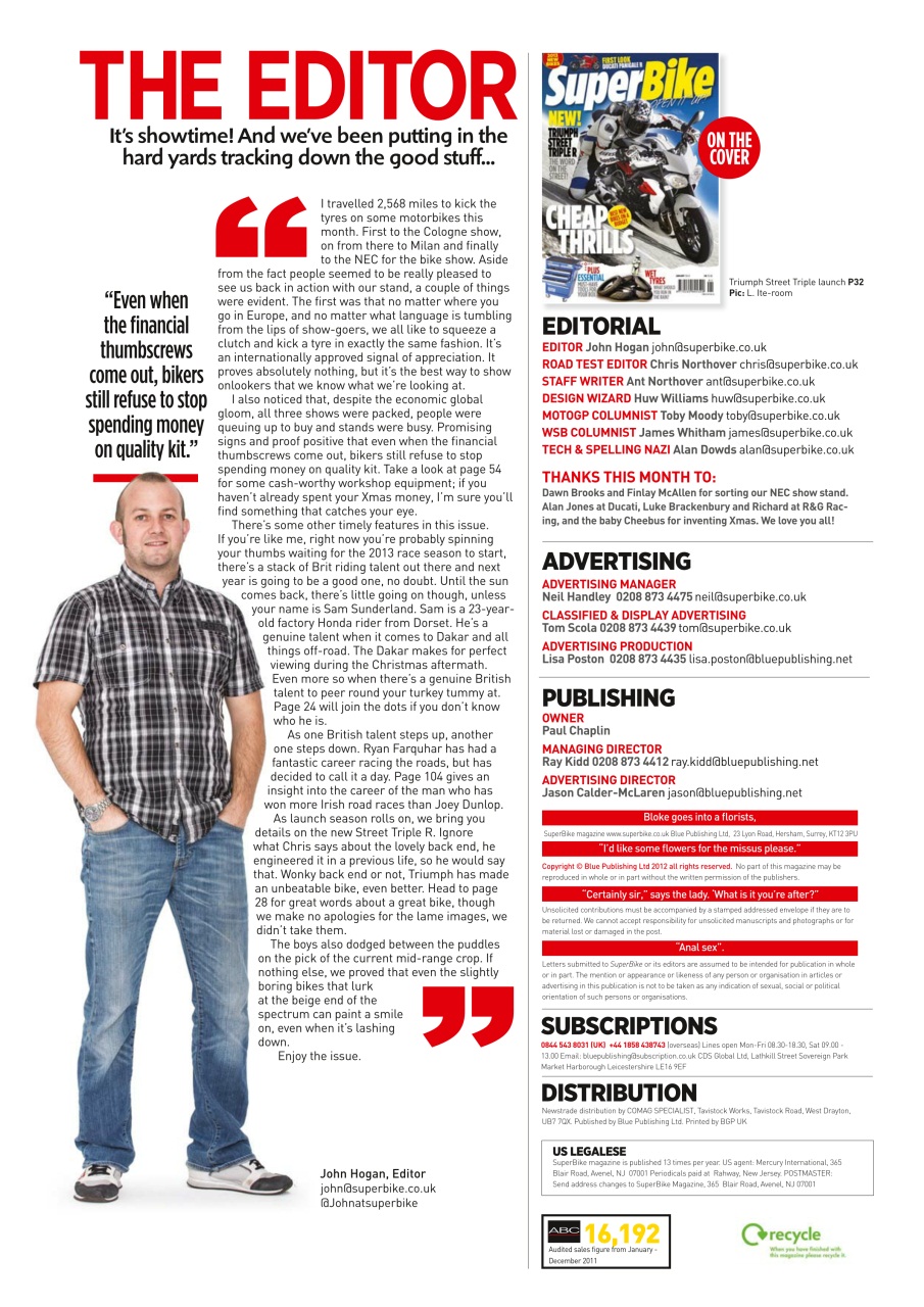 Superbike Magazine Preview Pages
