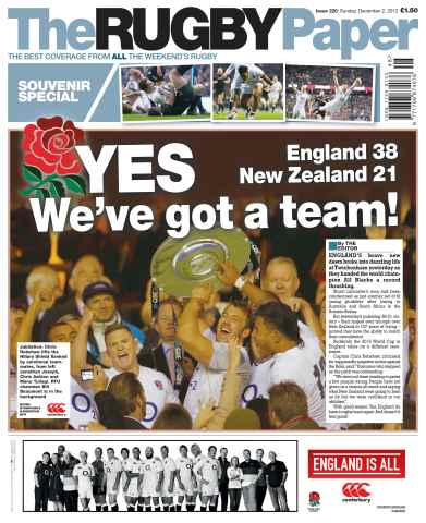 The Rugby Paper issue 2nd December 2012