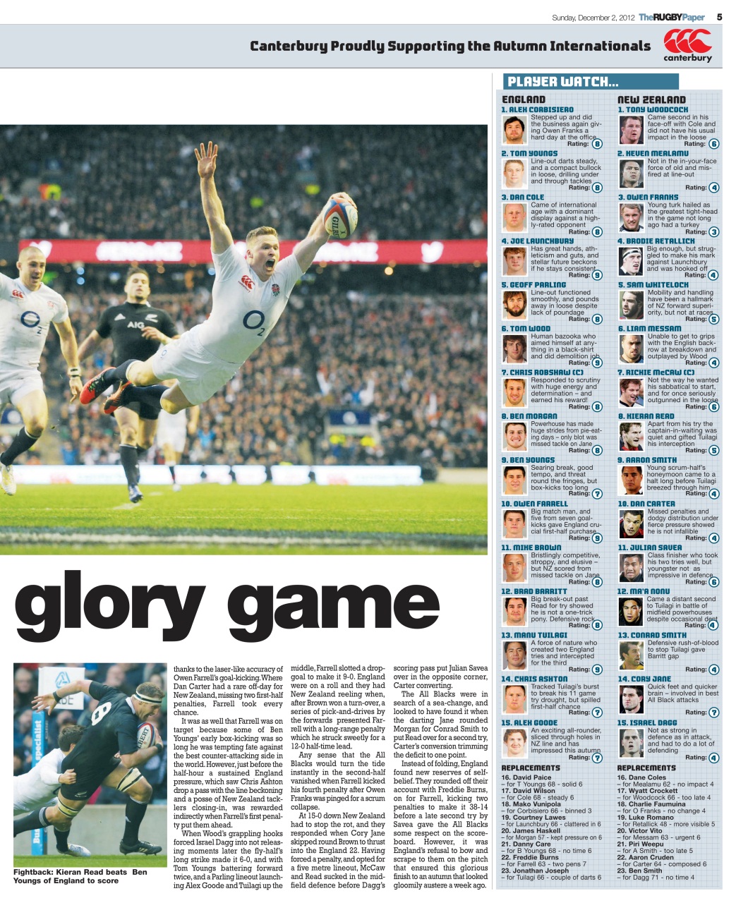 The Rugby Paper Preview Pages