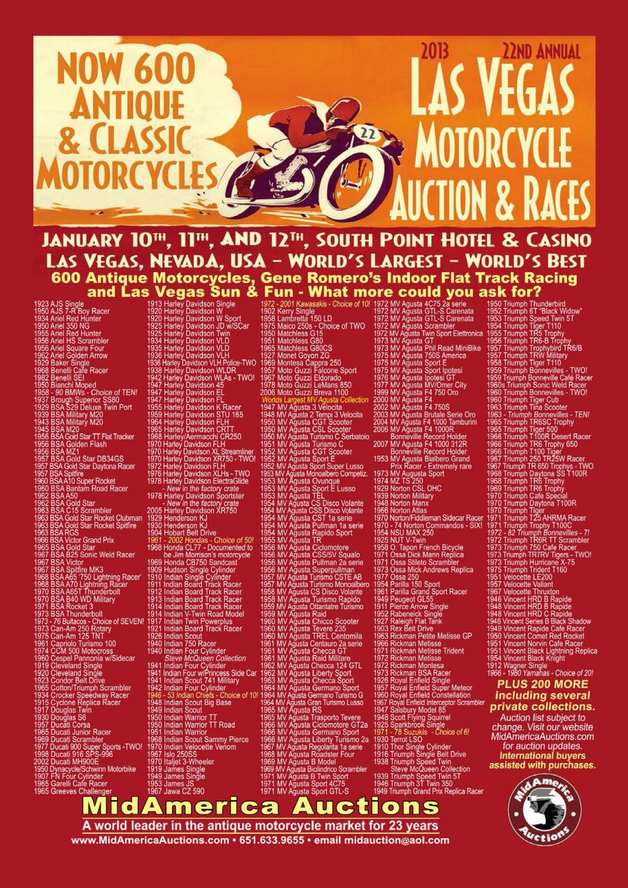 The Classic MotorCycle Preview Pages