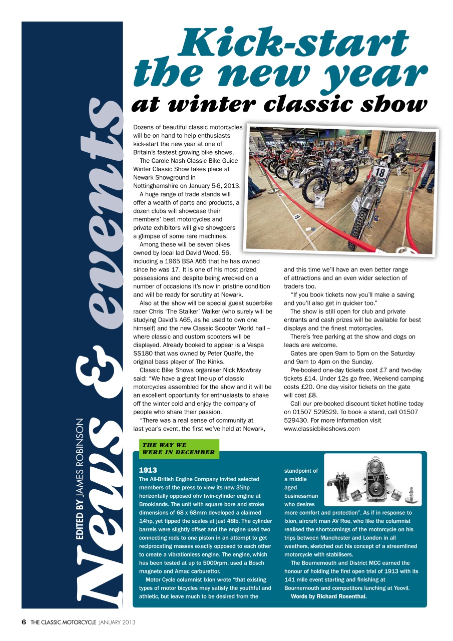 The Classic MotorCycle Preview Pages