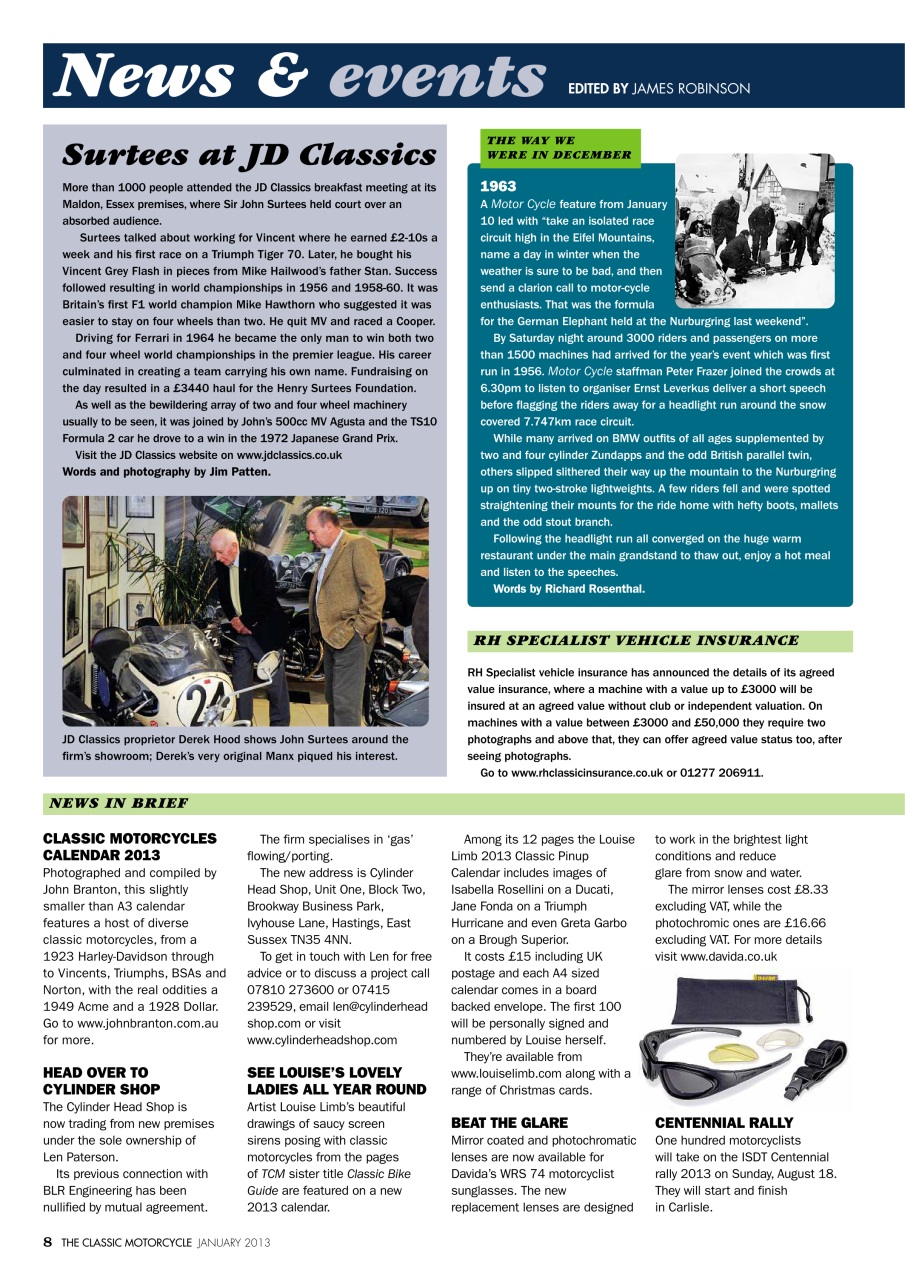 The Classic MotorCycle Preview Pages