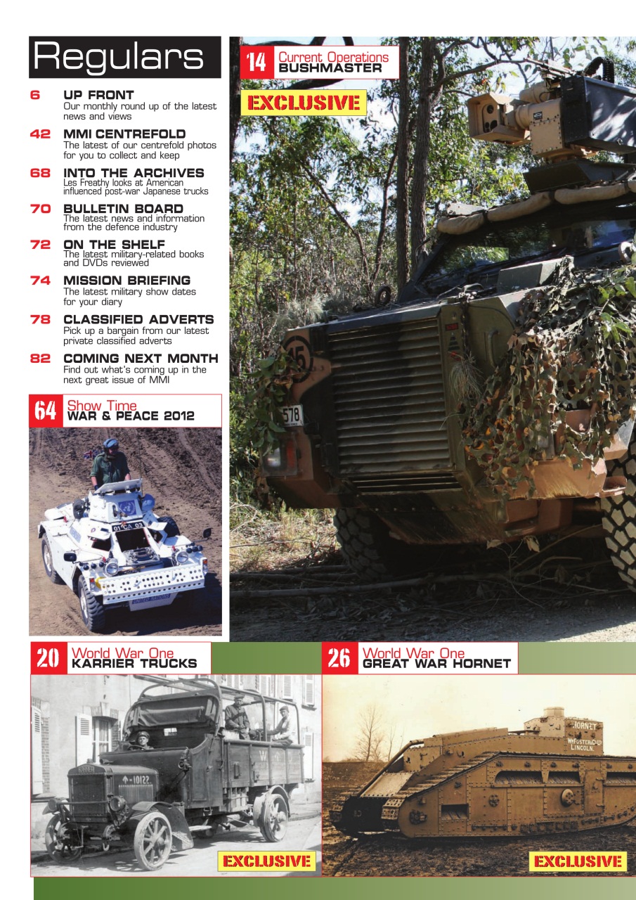 Military Machines International Preview Pages